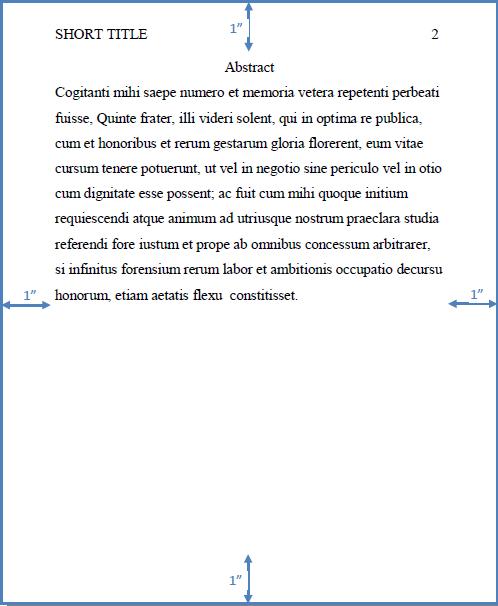 how to write an abstract in apa format