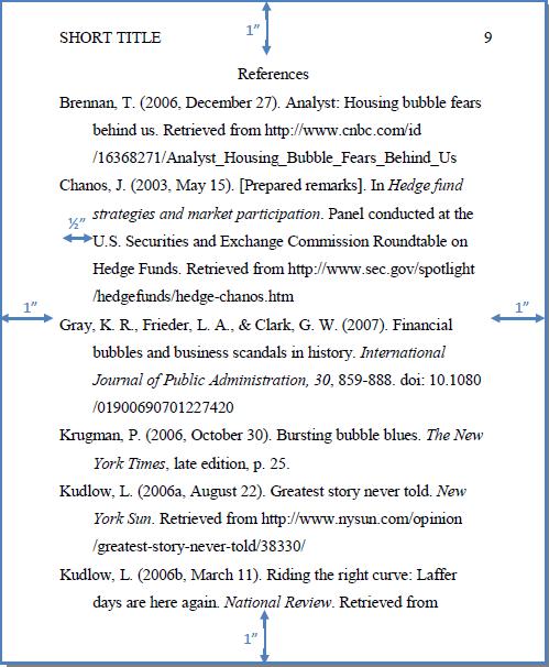 Subheadings of a literature review