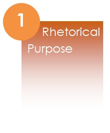 1) Rhetorical Purpose